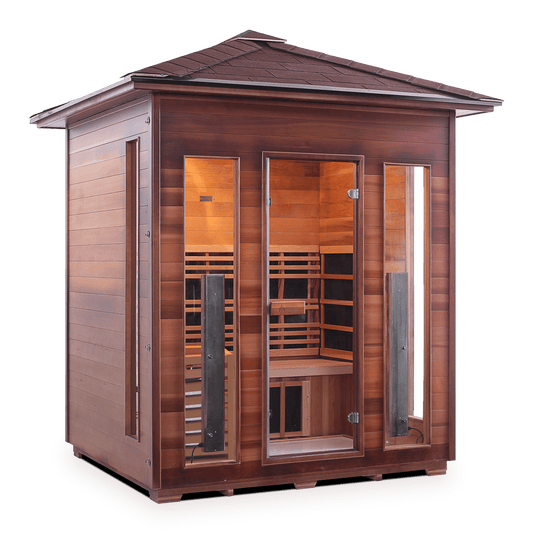 Enlighten Saunas Home Saunas Enlighten Saunas Diamond 4 - Infrared/Traditional Sauna (3 Person)