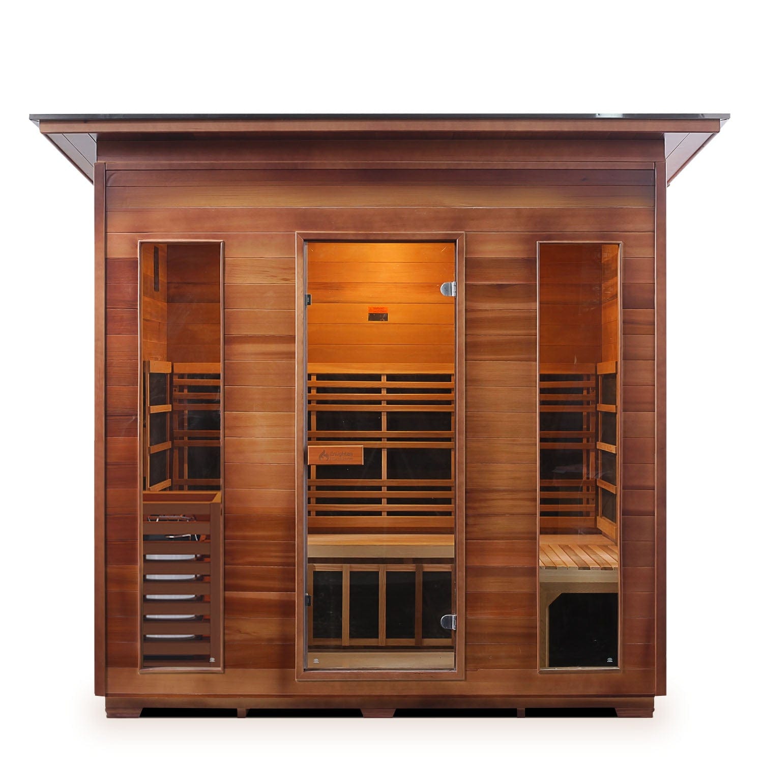 Enlighten Saunas Home Saunas Sloped Roof Enlighten Saunas Diamond 5 - Infrared/Traditional Sauna (4 Person)