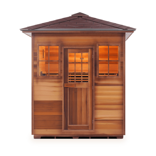 Enlighten Saunas Home Saunas Peak Roof Enlighten Saunas MoonLight 4 - Dry Traditional Sauna (3 Person)