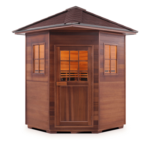 Enlighten Saunas Home Saunas Peak Roof Enlighten Saunas MoonLight 4C - Dry Traditional Sauna (3 Person)