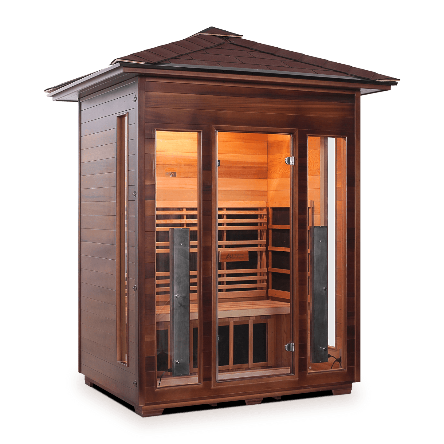 Enlighten Saunas Home Saunas Enlighten Saunas Rustic 3 - Full Spectrum Infrared Sauna (3 Person)