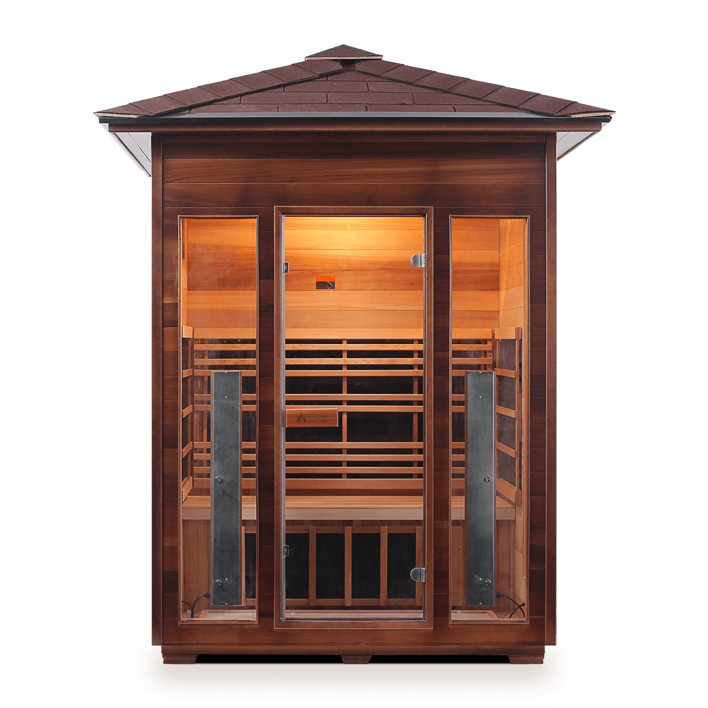 Enlighten Saunas Home Saunas Enlighten Saunas Rustic 3 - Full Spectrum Infrared Sauna (3 Person)