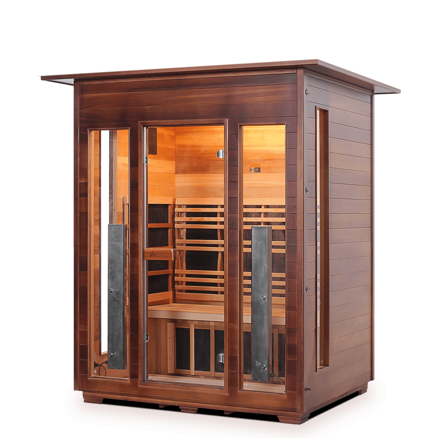 Enlighten Saunas Home Saunas Indoor Enlighten Saunas Rustic 3 - Full Spectrum Infrared Sauna (3 Person)