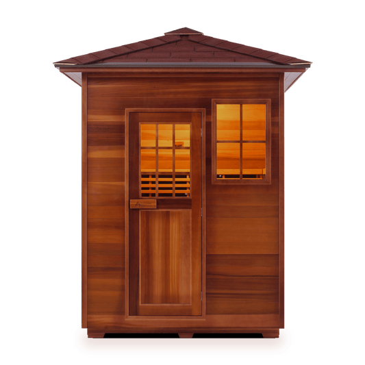 Enlighten Saunas Home Saunas Peak Roof Enlighten Saunas Sierra 3 - Full Spectrum Infrared Sauna (3 Person)