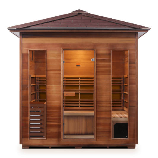 Enlighten Saunas Home Saunas Peak Roof Enlighten Saunas SunRise 5 - Dry Traditional Sauna (4 Person)