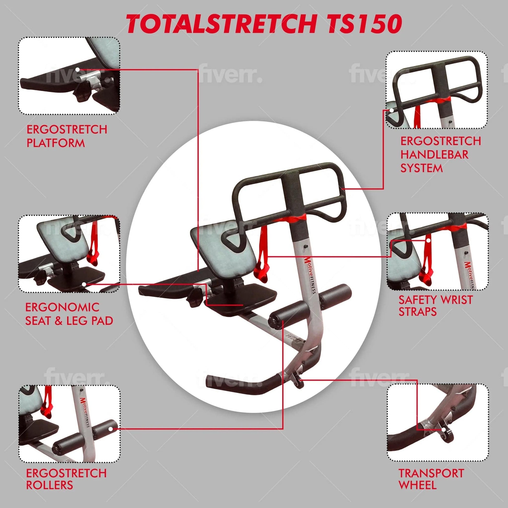 Motive Fitness Stretch Machine Motive Fitness TotalStretch TS150