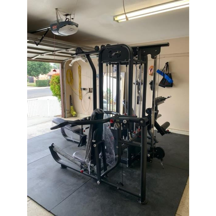 Muscle D Fitness Multi Gyms Muscle D Compact 4 Stack Multi Gym Black Frame