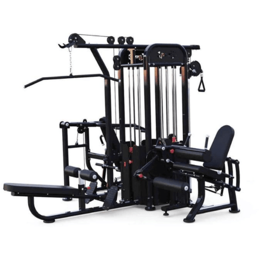 Muscle D Fitness Multi Gyms Muscle D Compact 4 Stack Multi Gym Black Frame