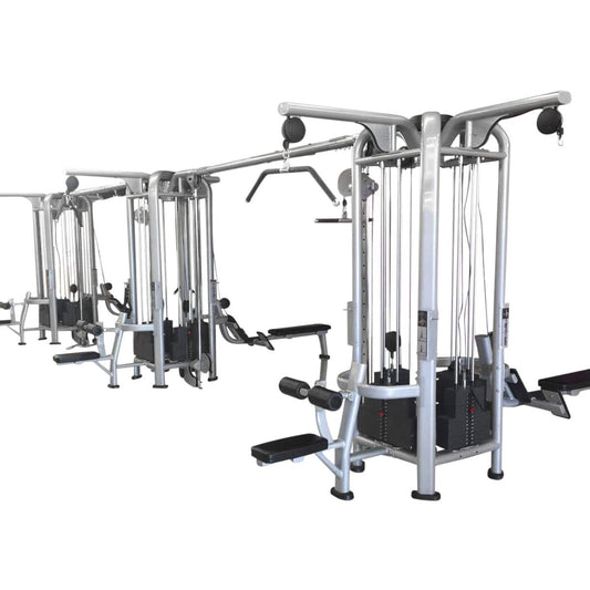 Muscle D Fitness Multi Station Machines Muscle D Deluxe 3 Station 12 Stack Multi Station Gym Machine