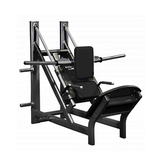 Muscle D Fitness Leg Machines Black Muscle D Free Weight Line 45 Degree Linear Calf/Hack Machine
