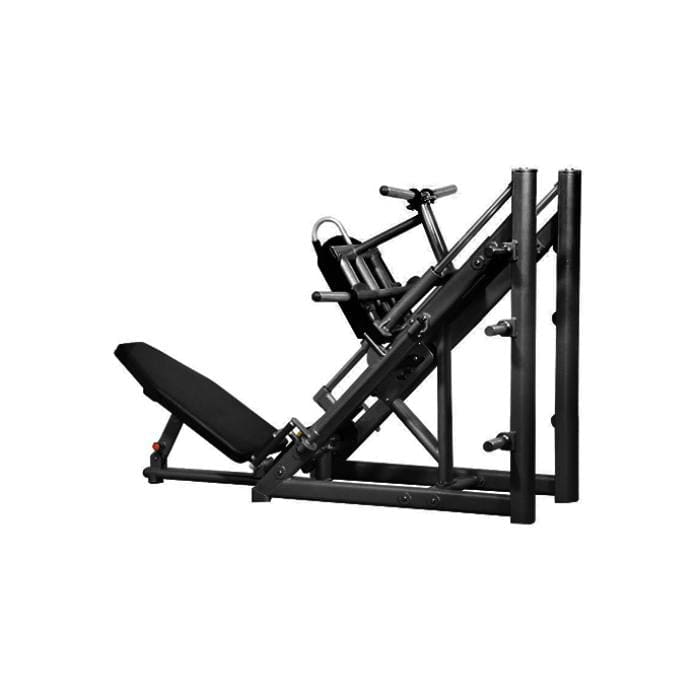 Muscle D Fitness Leg Machines Black Muscle D Free Weight Line 45 Degree Linear Leg Press Machine