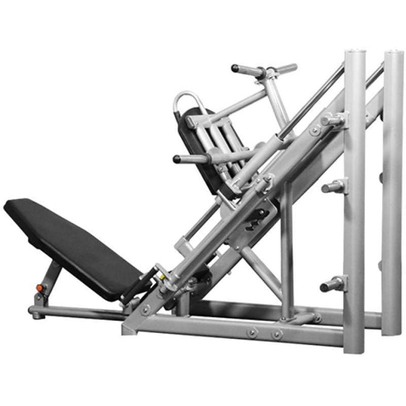 Muscle D Fitness Leg Machines Silver Muscle D Free Weight Line 45 Degree Linear Leg Press Machine