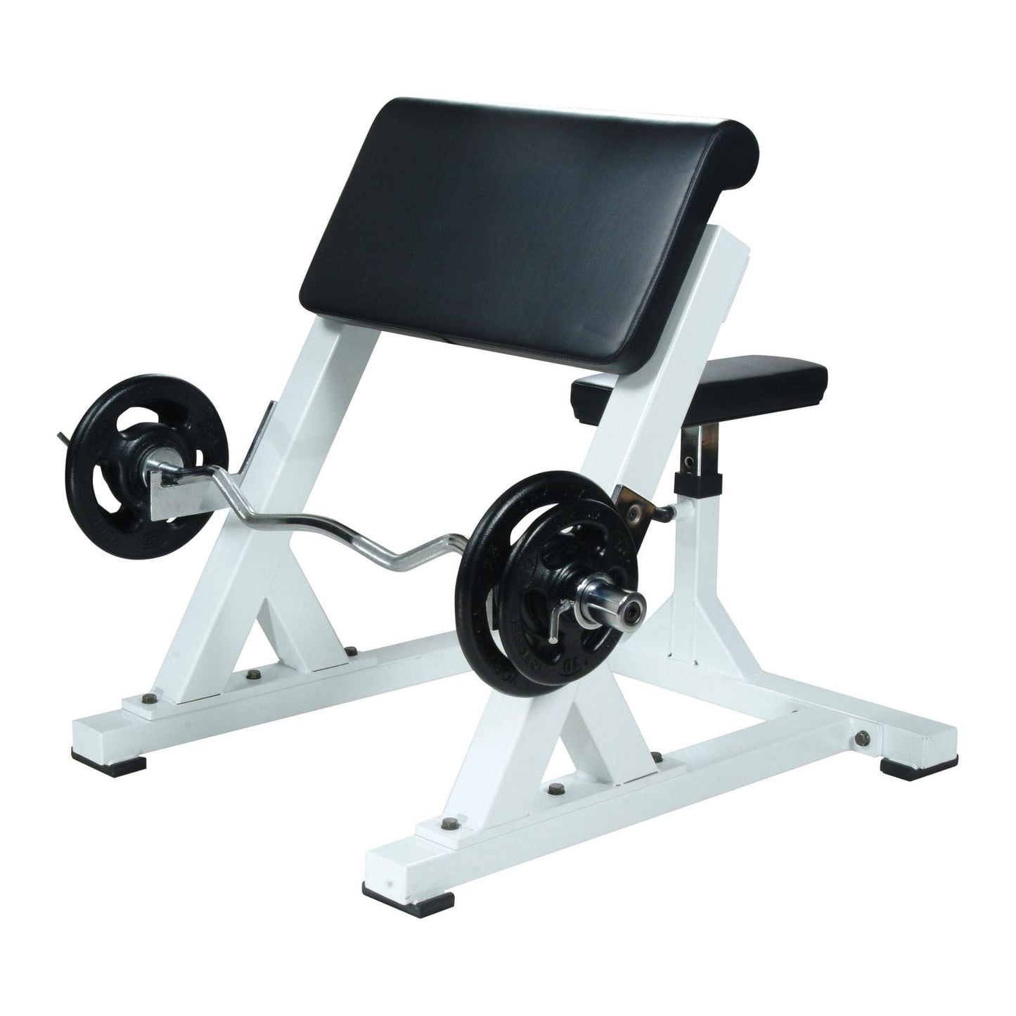 STS Exercise Benches White York STS Preacher Curl Machine