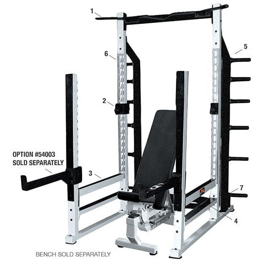 York Power Rack Silver STS Multi Function Rack