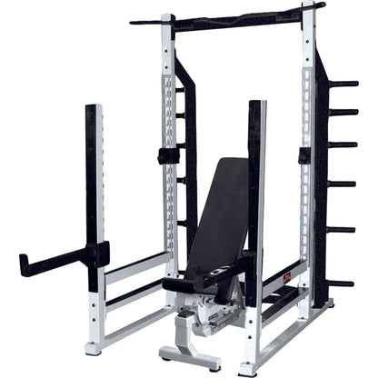 York Power Rack White STS Multi Function Rack